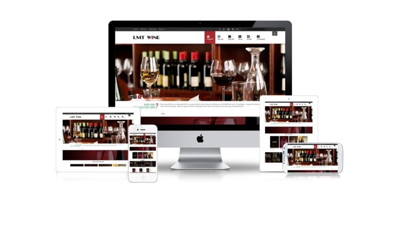 LMT Wine - Mẫu website kinh doanh rượu 1