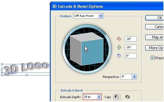 cách vẽ logo 3D trong illustrator CS6