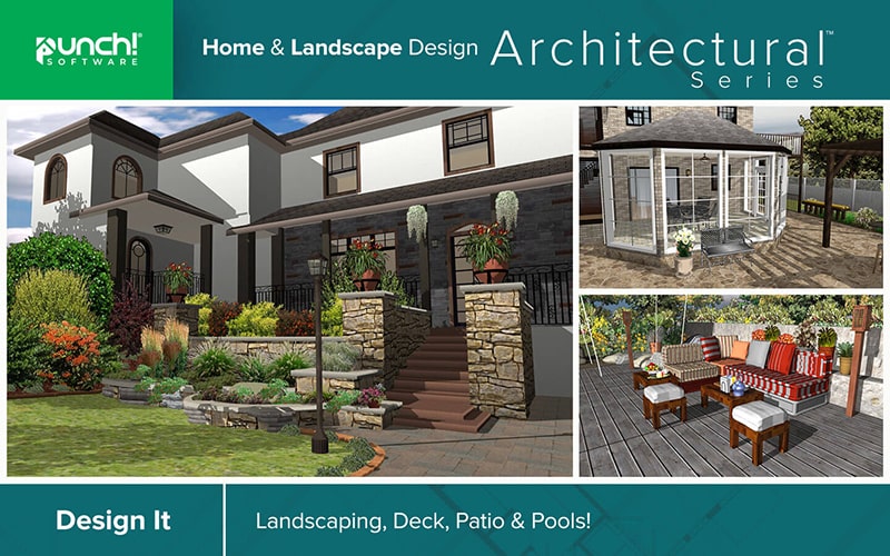 Phần mềm thiết kế sân vườn Punch! Home & Landscape & Deck designer
